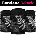 New Zealand Lawn Bowls Personalized Neck Gaiter Wrap-Around Silver Fern - Aussie Hoodie
