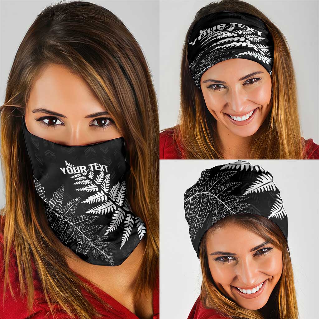 New Zealand Lawn Bowls Personalized Neck Gaiter Wrap-Around Silver Fern - Aussie Hoodie