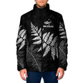 New Zealand Lawn Bowls Personalized Padded Jacket Wrap-Around Silver Fern - Aussie Hoodie