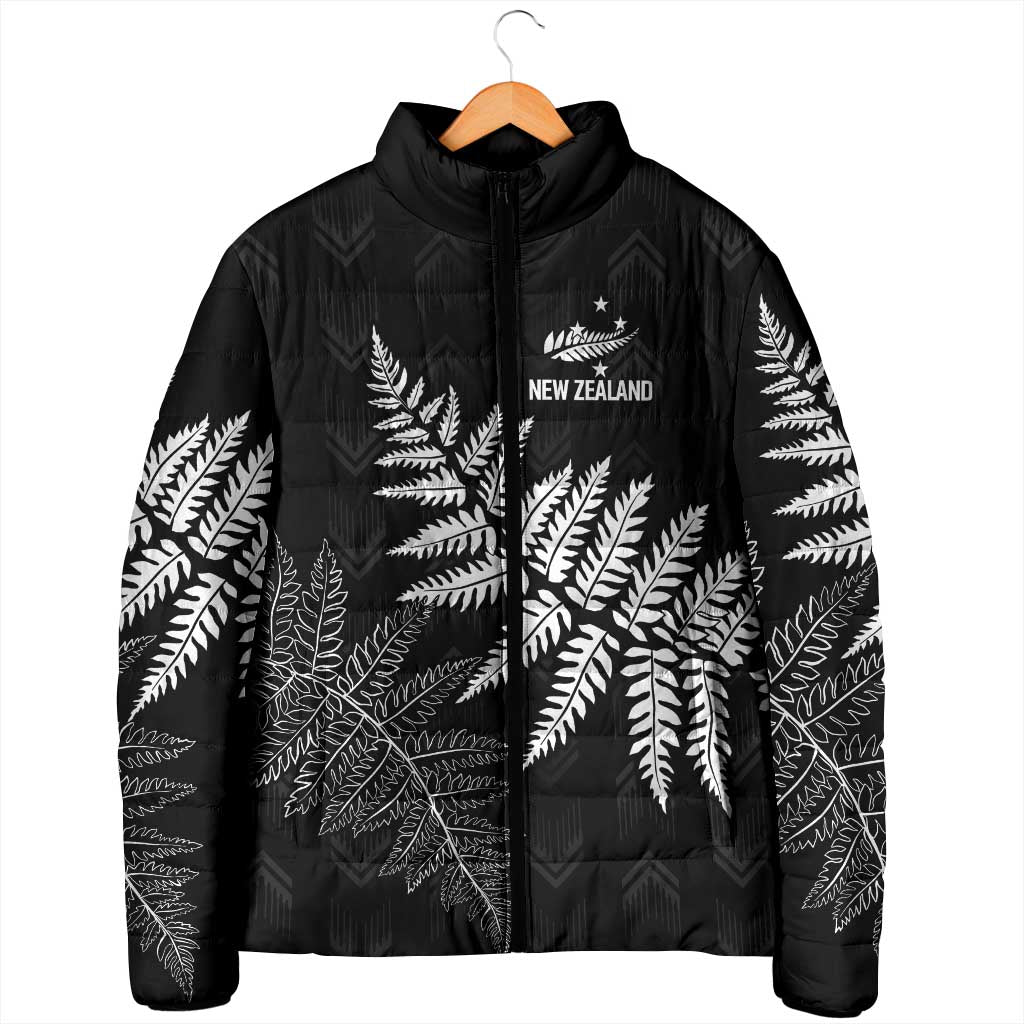 New Zealand Lawn Bowls Personalized Padded Jacket Wrap-Around Silver Fern - Aussie Hoodie