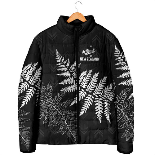 New Zealand Lawn Bowls Personalized Padded Jacket Wrap-Around Silver Fern - Aussie Hoodie