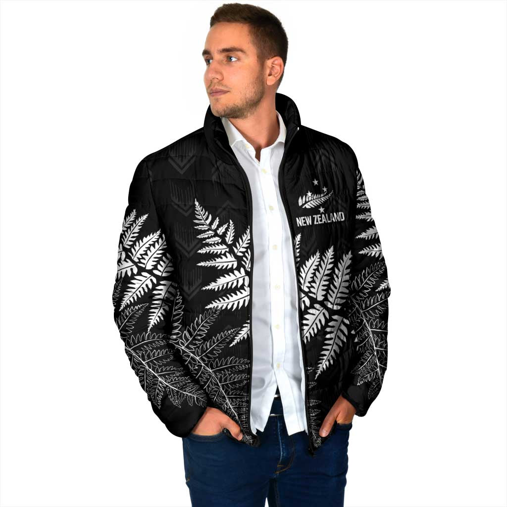 New Zealand Lawn Bowls Personalized Padded Jacket Wrap-Around Silver Fern - Aussie Hoodie