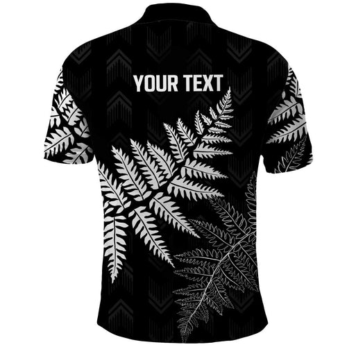 New Zealand Lawn Bowls Personalized Polo Shirt Wrap-Around Silver Fern - Aussie Hoodie