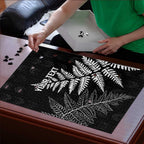 New Zealand Lawn Bowls Personalized Puzzle Wrap-Around Silver Fern - Aussie Hoodie