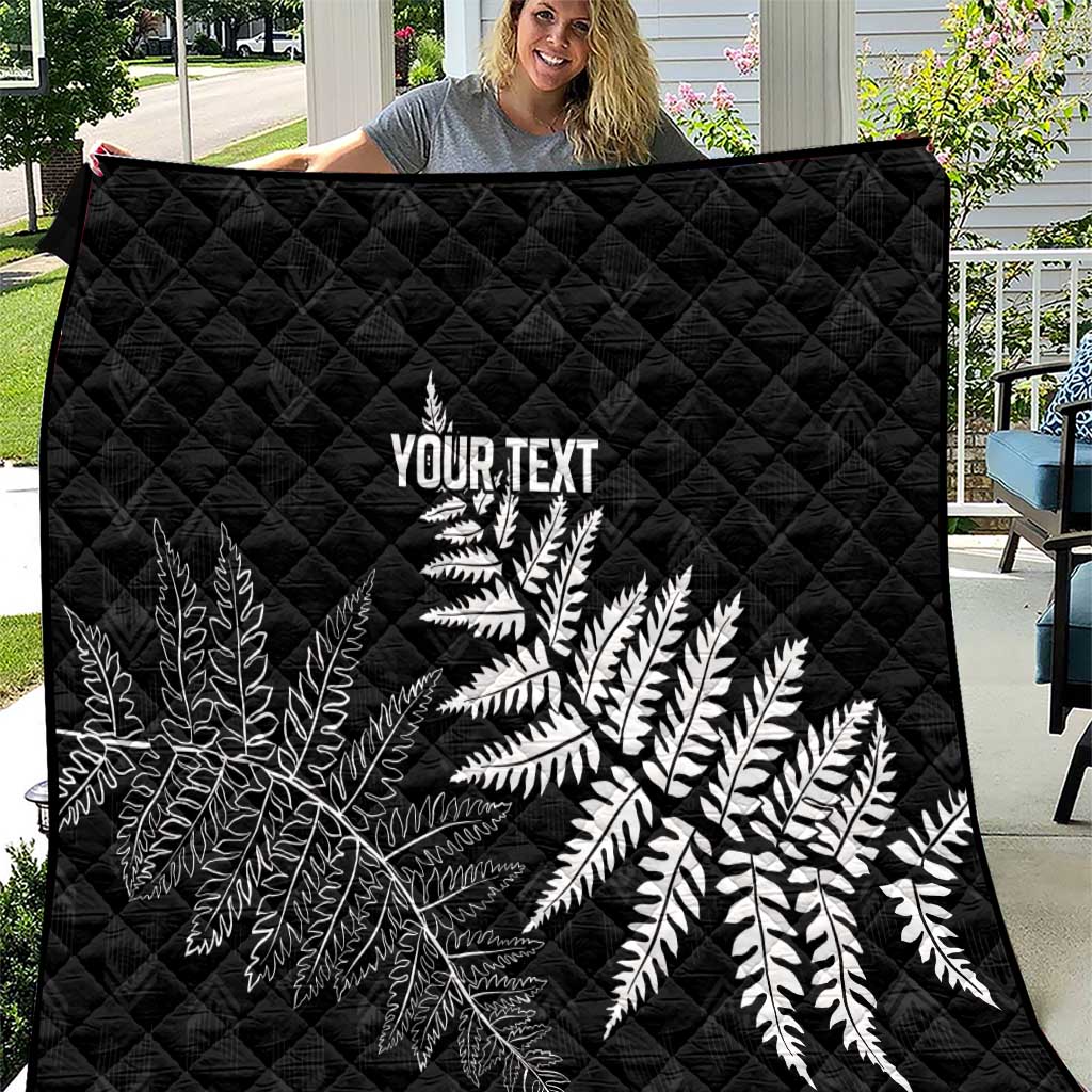 New Zealand Lawn Bowls Personalized Quilt Wrap-Around Silver Fern - Aussie Hoodie