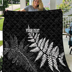 New Zealand Lawn Bowls Personalized Quilt Wrap-Around Silver Fern - Aussie Hoodie