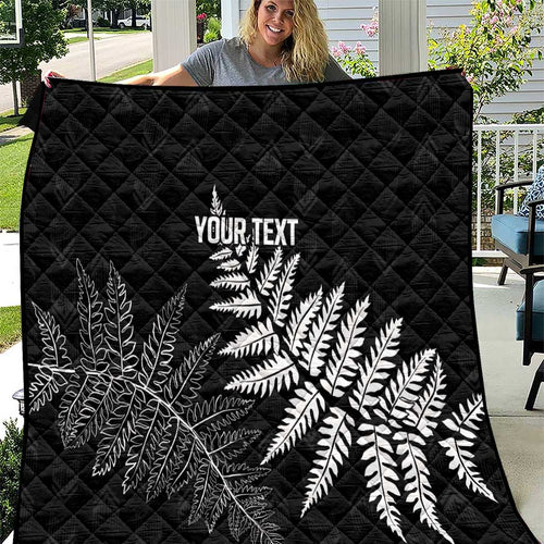 New Zealand Lawn Bowls Personalized Quilt Wrap-Around Silver Fern - Aussie Hoodie