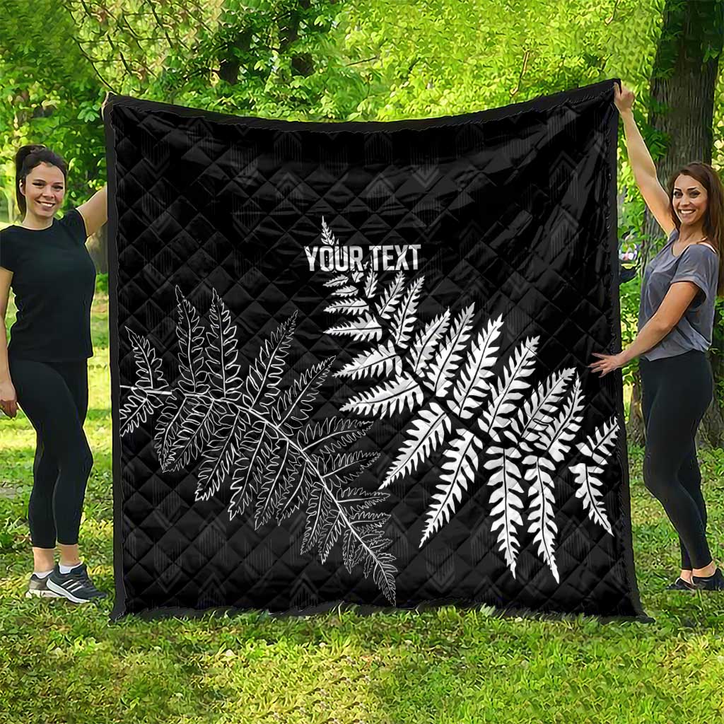 New Zealand Lawn Bowls Personalized Quilt Wrap-Around Silver Fern - Aussie Hoodie