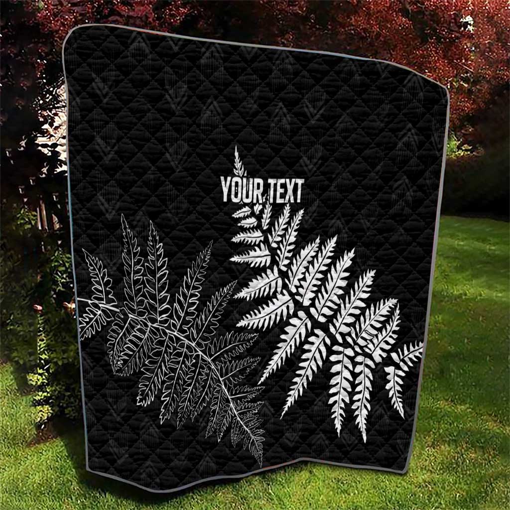 New Zealand Lawn Bowls Personalized Quilt Wrap-Around Silver Fern - Aussie Hoodie