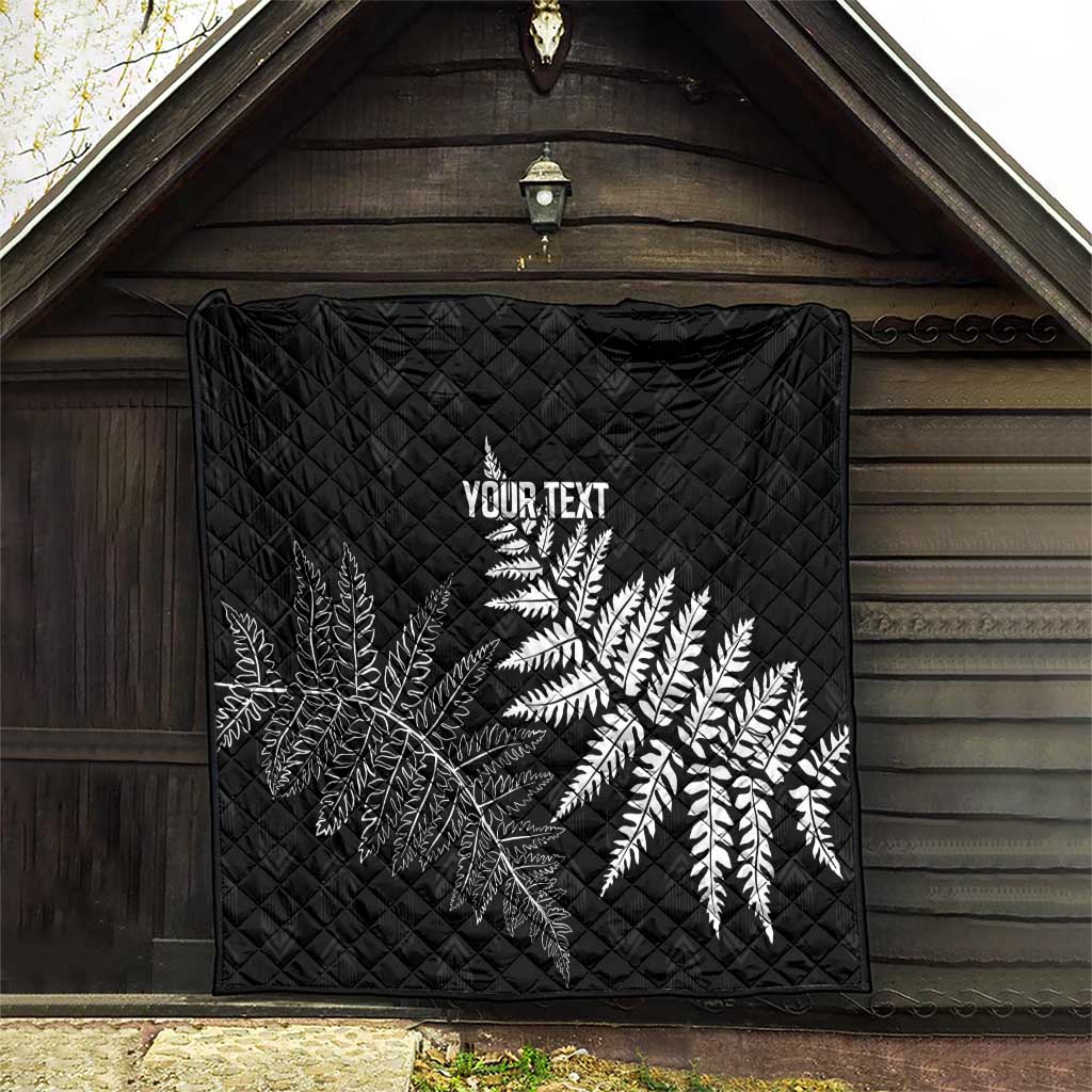 New Zealand Lawn Bowls Personalized Quilt Wrap-Around Silver Fern - Aussie Hoodie