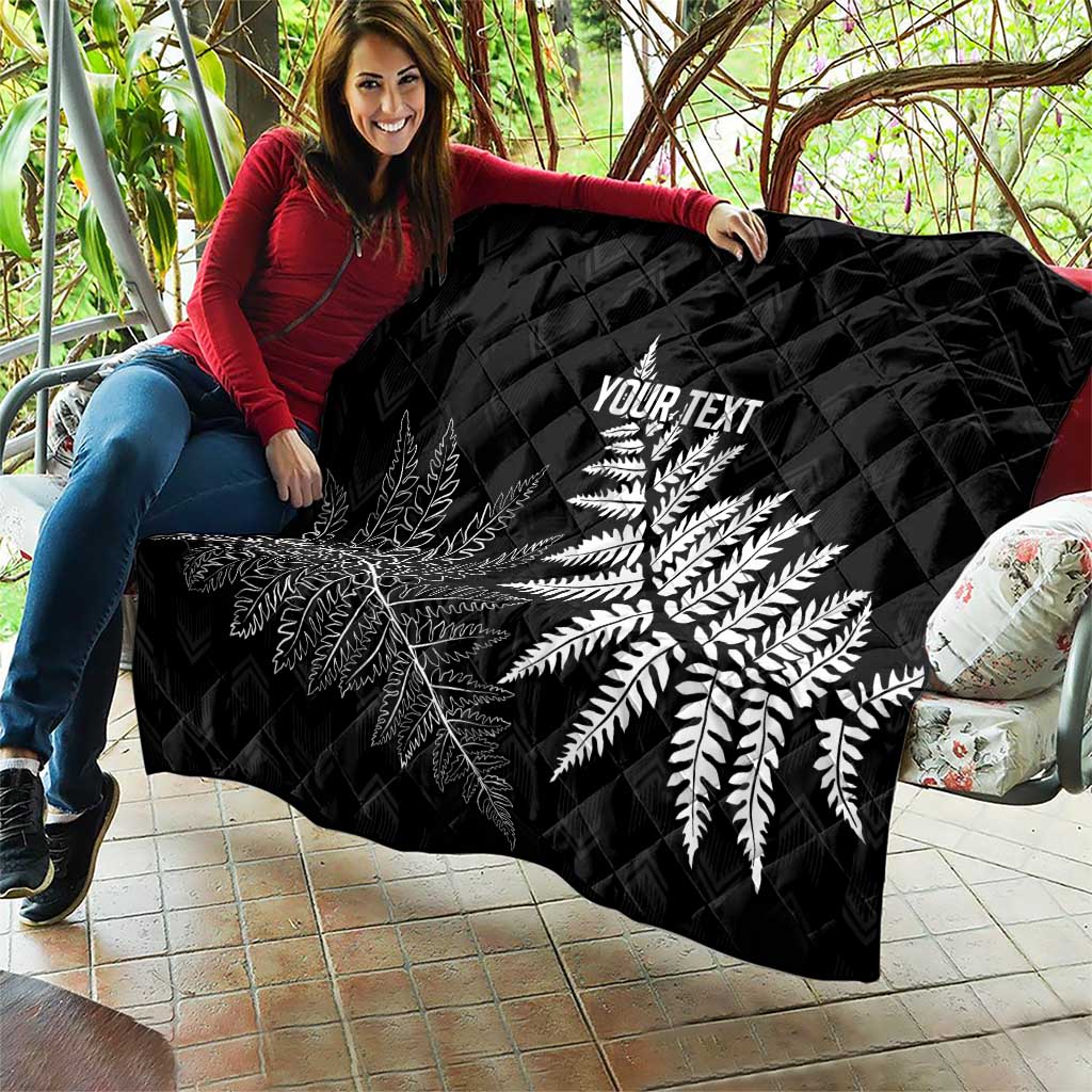 New Zealand Lawn Bowls Personalized Quilt Wrap-Around Silver Fern - Aussie Hoodie