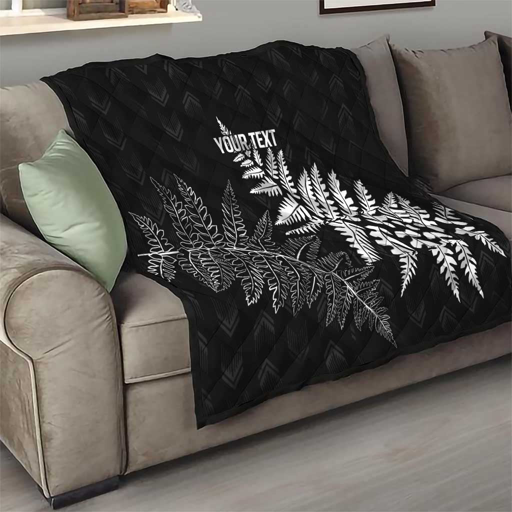 New Zealand Lawn Bowls Personalized Quilt Wrap-Around Silver Fern - Aussie Hoodie