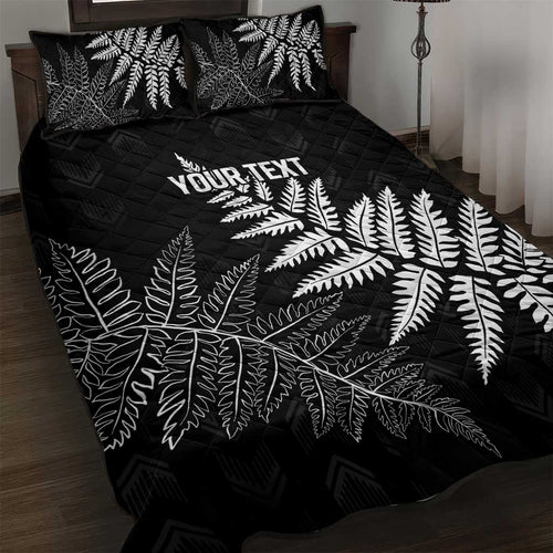 New Zealand Lawn Bowls Personalized Quilt Bed Set Wrap-Around Silver Fern - Aussie Hoodie