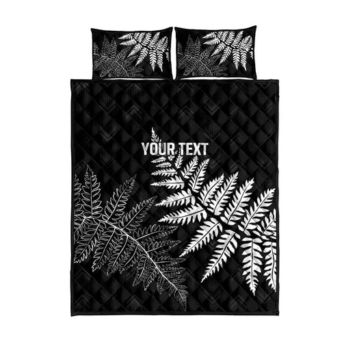 New Zealand Lawn Bowls Personalized Quilt Bed Set Wrap-Around Silver Fern - Aussie Hoodie