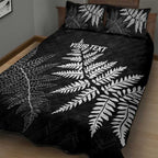 New Zealand Lawn Bowls Personalized Quilt Bed Set Wrap-Around Silver Fern - Aussie Hoodie