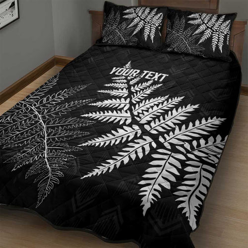 New Zealand Lawn Bowls Personalized Quilt Bed Set Wrap-Around Silver Fern - Aussie Hoodie