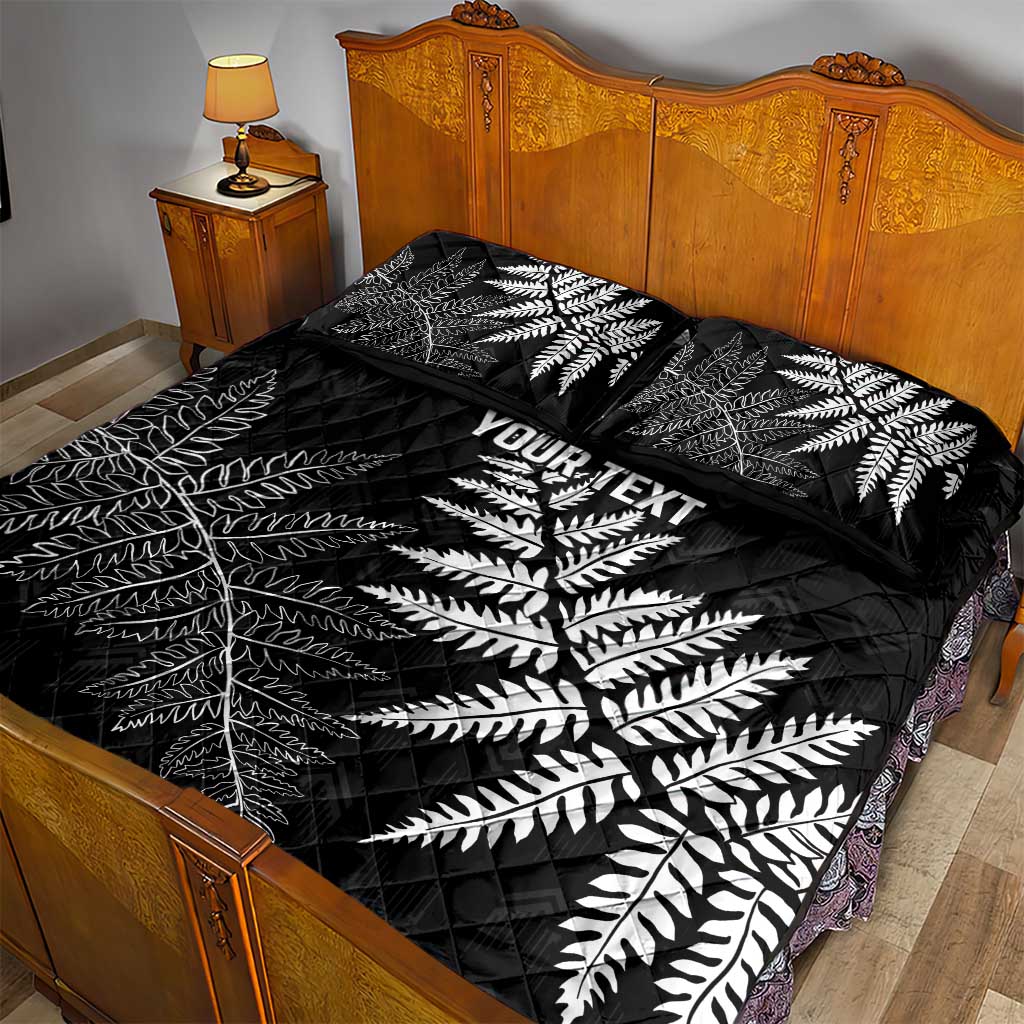 New Zealand Lawn Bowls Personalized Quilt Bed Set Wrap-Around Silver Fern - Aussie Hoodie