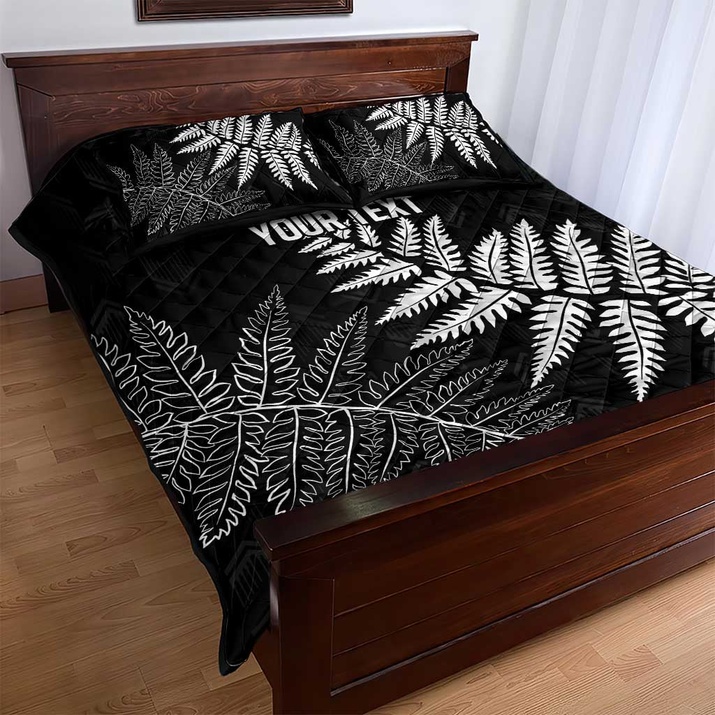 New Zealand Lawn Bowls Personalized Quilt Bed Set Wrap-Around Silver Fern - Aussie Hoodie
