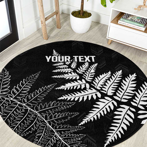 New Zealand Lawn Bowls Personalized Round Carpet Wrap-Around Silver Fern - Aussie Hoodie