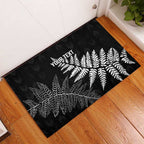 New Zealand Lawn Bowls Personalized Rubber Doormat Wrap-Around Silver Fern - Aussie Hoodie