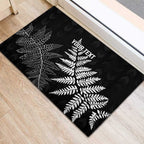 New Zealand Lawn Bowls Personalized Rubber Doormat Wrap-Around Silver Fern - Aussie Hoodie