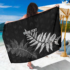 New Zealand Lawn Bowls Personalized Sarong Wrap-Around Silver Fern - Aussie Hoodie