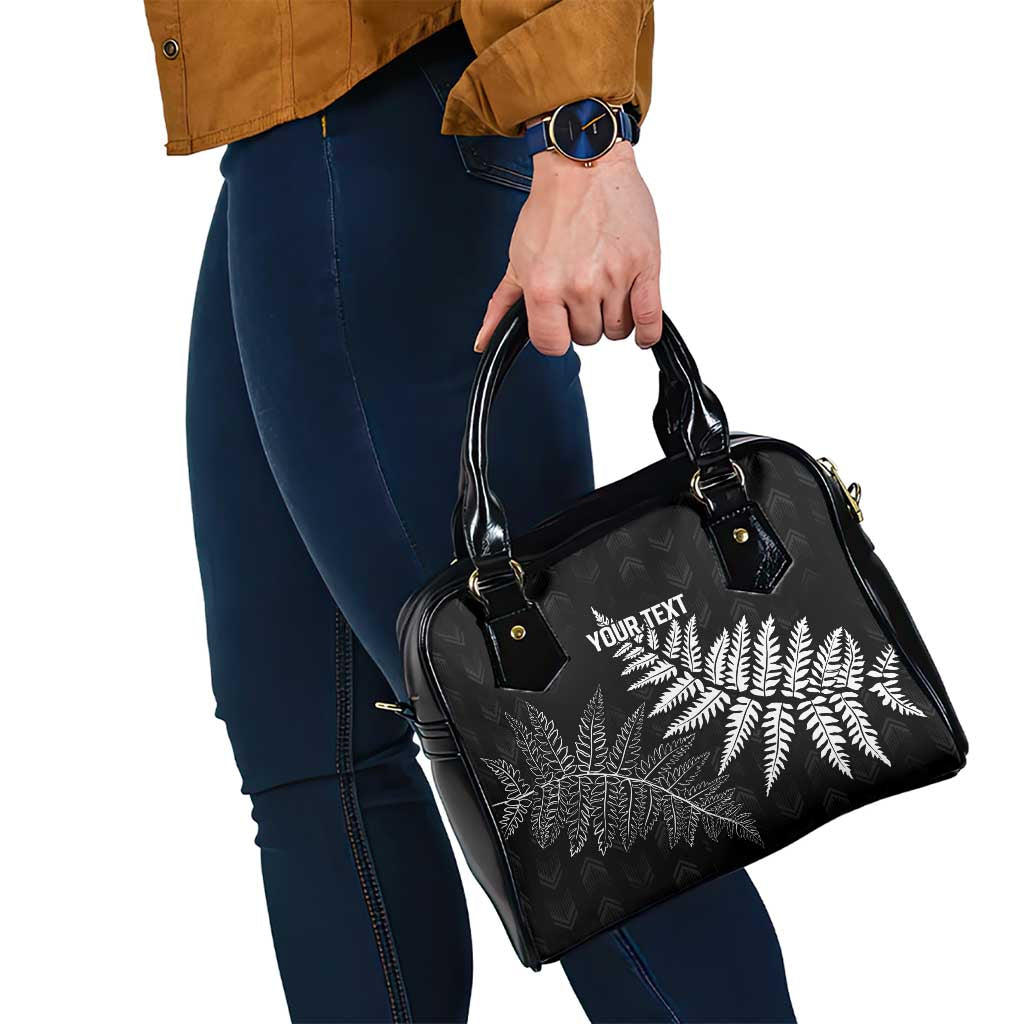 New Zealand Lawn Bowls Personalized Shoulder Handbag Wrap-Around Silver Fern - Aussie Hoodie
