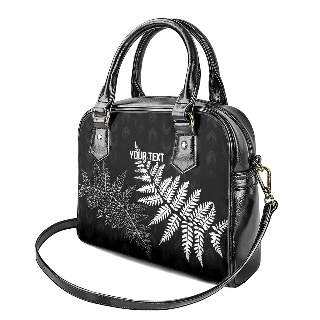 New Zealand Lawn Bowls Personalized Shoulder Handbag Wrap-Around Silver Fern - Aussie Hoodie