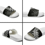 New Zealand Lawn Bowls Personalized Slide Sandals Wrap-Around Silver Fern - Aussie Hoodie