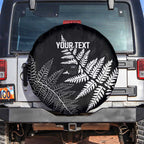 New Zealand Lawn Bowls Personalized Spare Tire Cover Wrap-Around Silver Fern - Aussie Hoodie