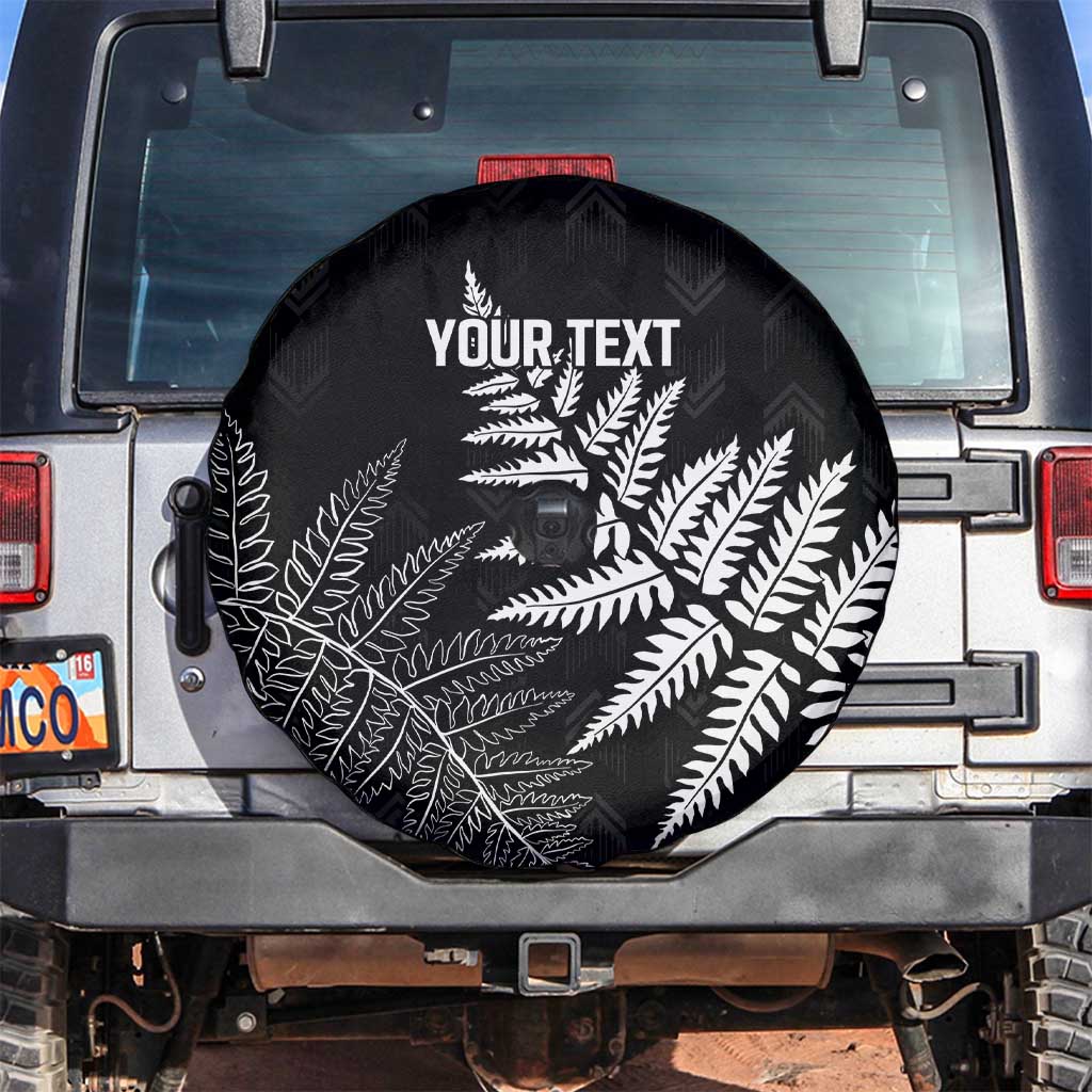New Zealand Lawn Bowls Personalized Spare Tire Cover Wrap-Around Silver Fern - Aussie Hoodie