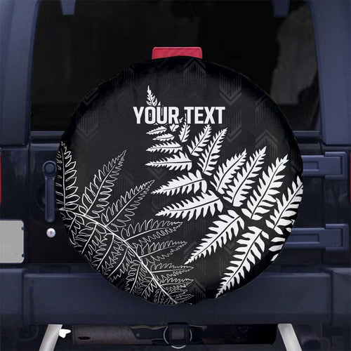 New Zealand Lawn Bowls Personalized Spare Tire Cover Wrap-Around Silver Fern - Aussie Hoodie