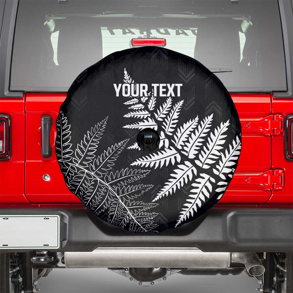 New Zealand Lawn Bowls Personalized Spare Tire Cover Wrap-Around Silver Fern - Aussie Hoodie