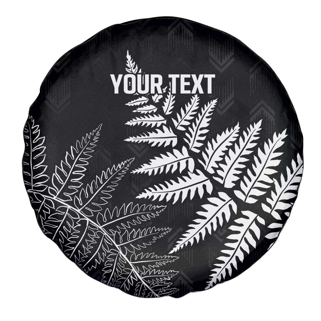 New Zealand Lawn Bowls Personalized Spare Tire Cover Wrap-Around Silver Fern - Aussie Hoodie