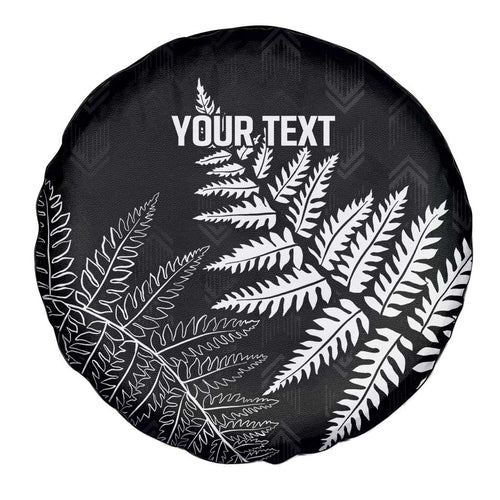 New Zealand Lawn Bowls Personalized Spare Tire Cover Wrap-Around Silver Fern - Aussie Hoodie