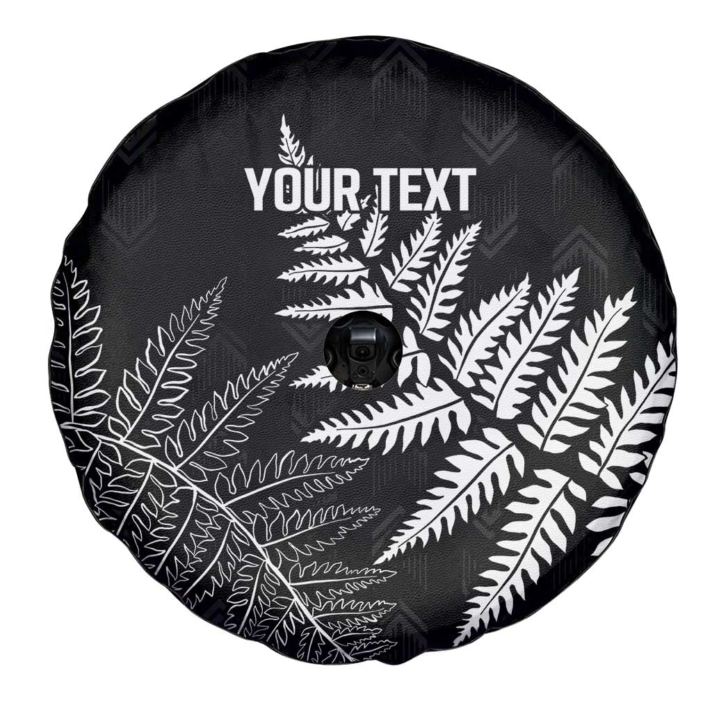 New Zealand Lawn Bowls Personalized Spare Tire Cover Wrap-Around Silver Fern - Aussie Hoodie