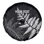 New Zealand Lawn Bowls Personalized Spare Tire Cover Wrap-Around Silver Fern - Aussie Hoodie