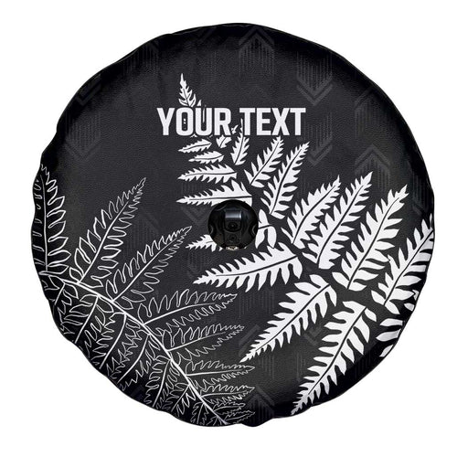 New Zealand Lawn Bowls Personalized Spare Tire Cover Wrap-Around Silver Fern - Aussie Hoodie