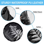 New Zealand Lawn Bowls Personalized Spare Tire Cover Wrap-Around Silver Fern - Aussie Hoodie