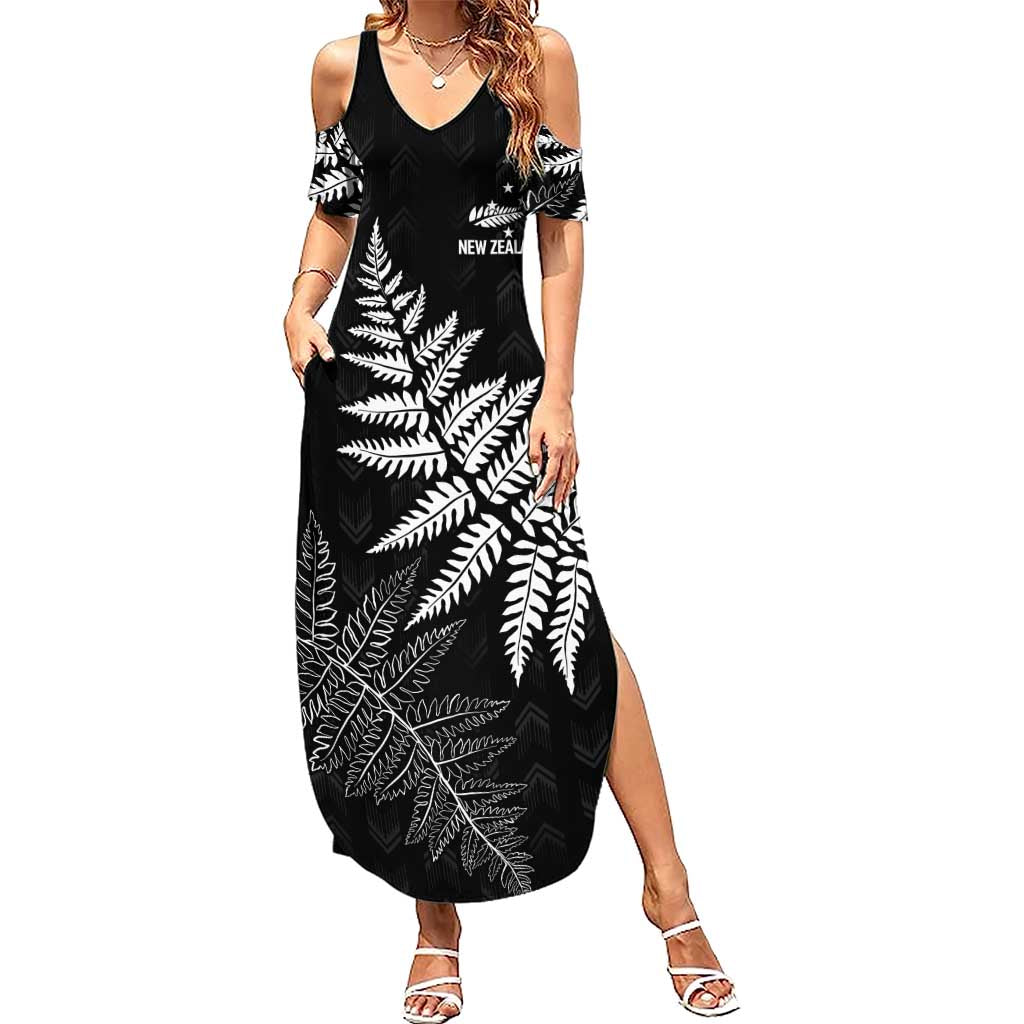 New Zealand Lawn Bowls Personalized Summer Maxi Dress Wrap-Around Silver Fern - Aussie Hoodie