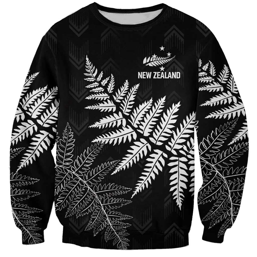 New Zealand Lawn Bowls Personalized Sweatshirt Wrap-Around Silver Fern - Aussie Hoodie