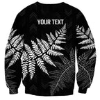 New Zealand Lawn Bowls Personalized Sweatshirt Wrap-Around Silver Fern - Aussie Hoodie