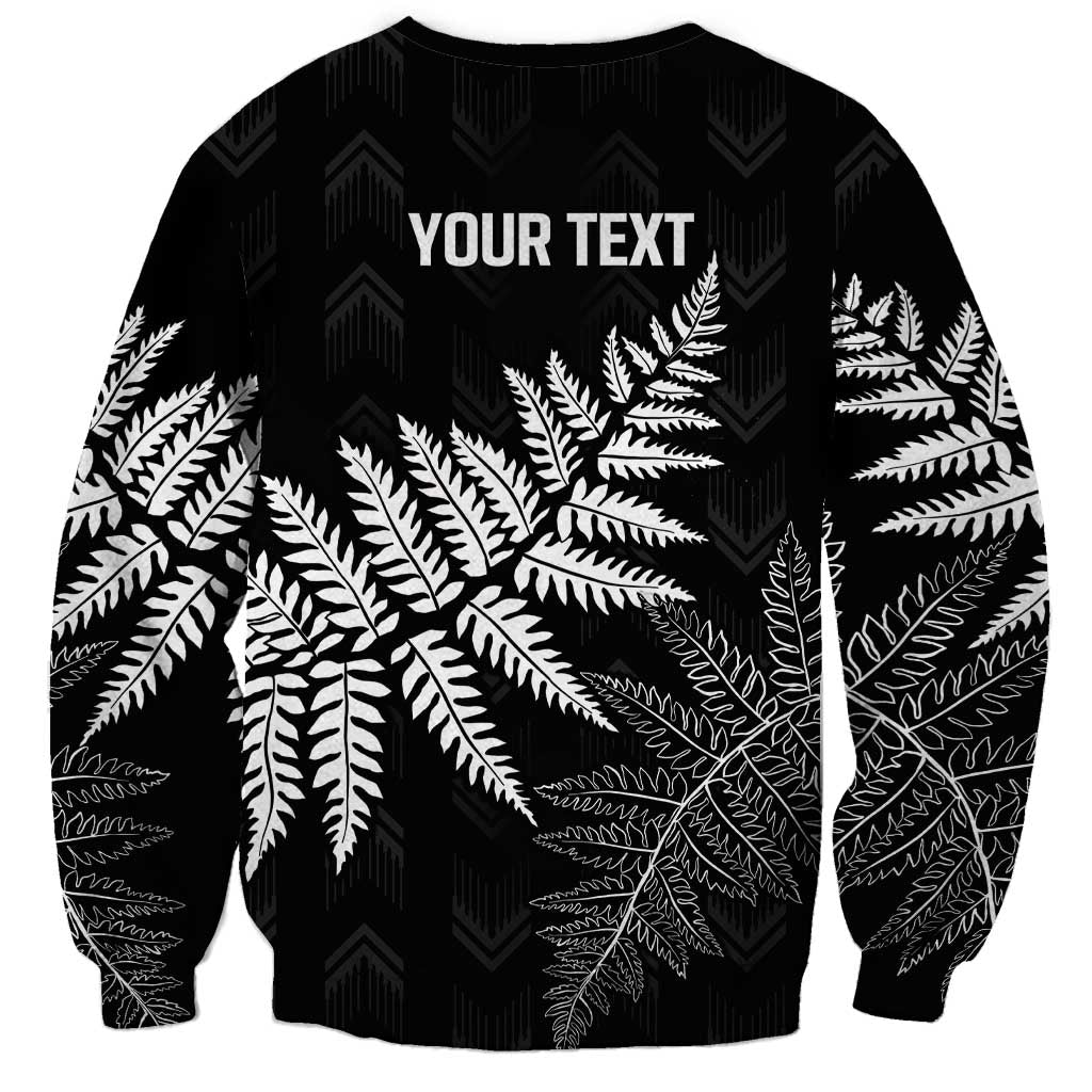 New Zealand Lawn Bowls Personalized Sweatshirt Wrap-Around Silver Fern - Aussie Hoodie