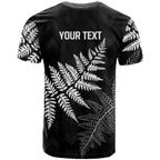 New Zealand Lawn Bowls Personalized T Shirt Wrap-Around Silver Fern - Aussie Hoodie