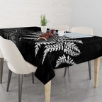 New Zealand Lawn Bowls Personalized Tablecloth Wrap-Around Silver Fern - Aussie Hoodie