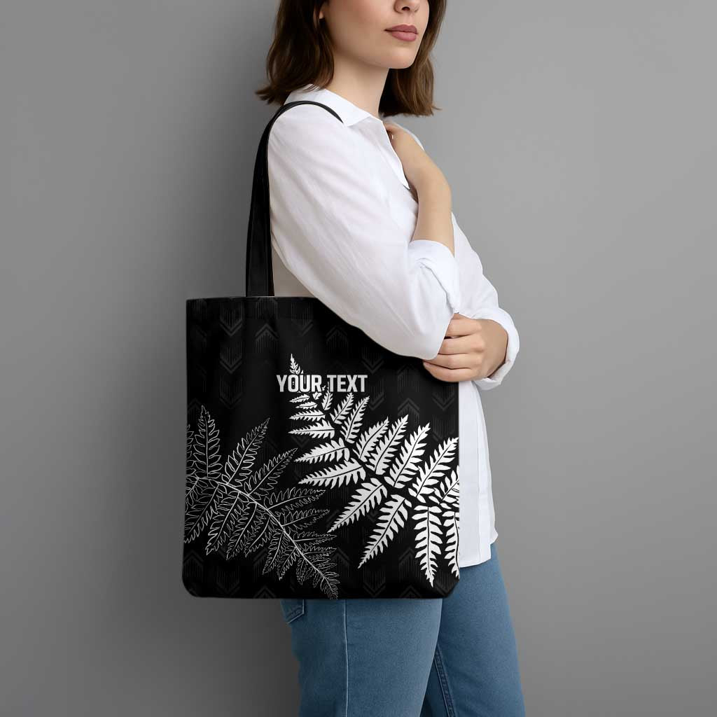 New Zealand Lawn Bowls Personalized Tote Bag Wrap-Around Silver Fern - Aussie Hoodie