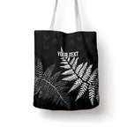 New Zealand Lawn Bowls Personalized Tote Bag Wrap-Around Silver Fern - Aussie Hoodie