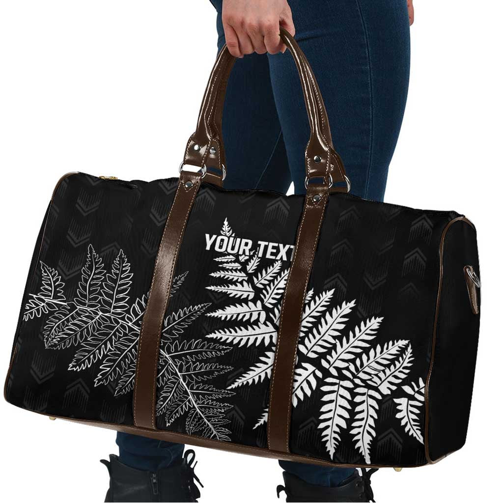 New Zealand Lawn Bowls Personalized Travel Bag Wrap-Around Silver Fern - Aussie Hoodie