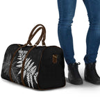 New Zealand Lawn Bowls Personalized Travel Bag Wrap-Around Silver Fern - Aussie Hoodie