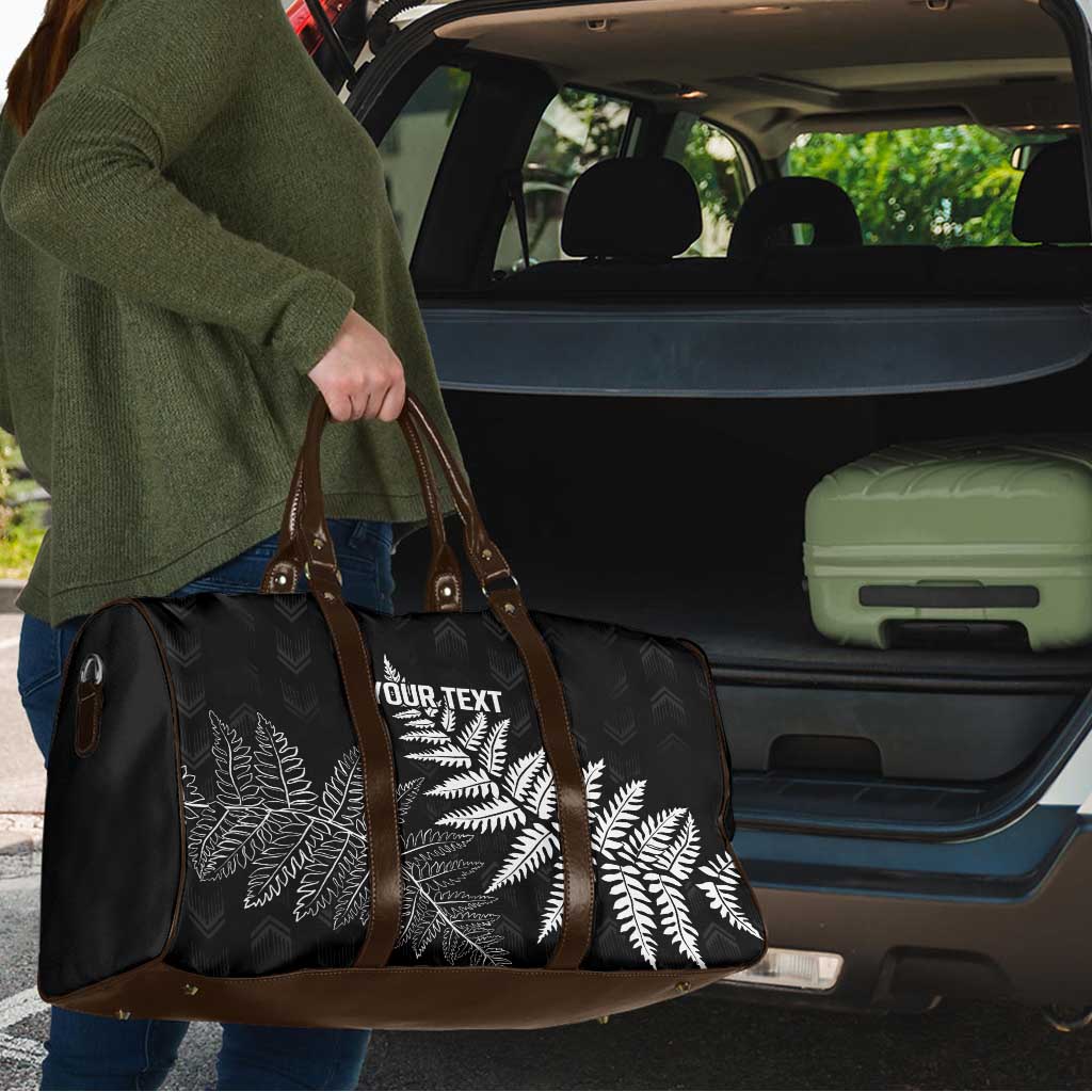 New Zealand Lawn Bowls Personalized Travel Bag Wrap-Around Silver Fern - Aussie Hoodie